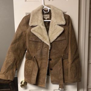 Suede Fur Coat